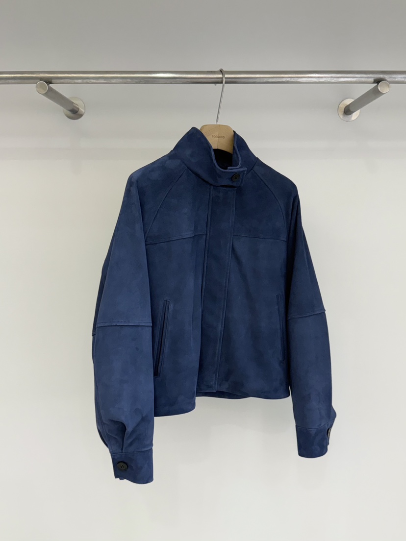 TOOGOOD東大門直郵女士新款26春夏時尚推薦職業夾克高領麂皮TOOGOOD夾克圖色1