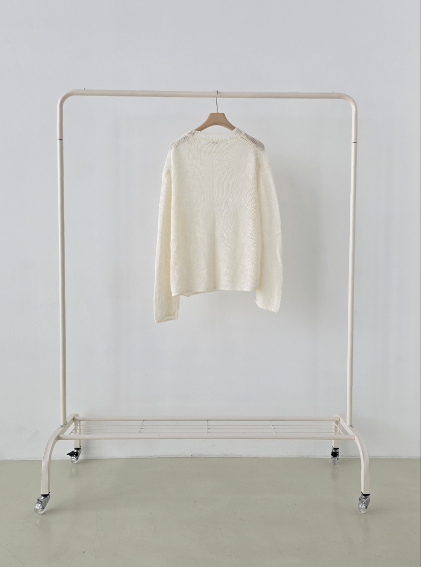 J SHOP韓國直郵女裝新款26春夏職業休閑人氣針織衫網眼亞麻J_SHOP針織衫