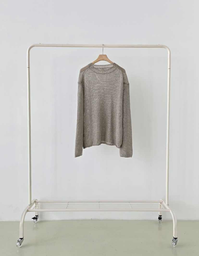 J SHOP韓國直郵女裝新款26春夏職業休閑人氣針織衫網眼亞麻J_SHOP針織衫圖色1