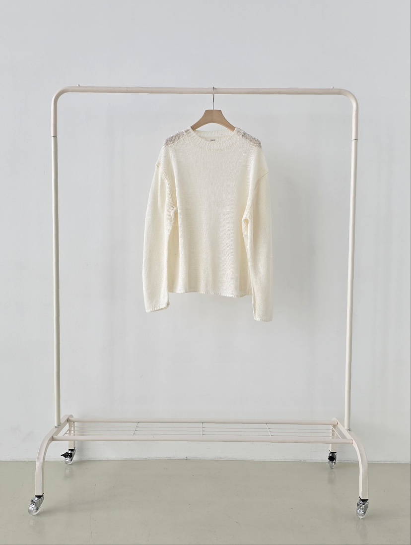 J SHOP韓國直郵女裝新款26春夏職業休閑人氣針織衫網眼亞麻J_SHOP針織衫圖色2