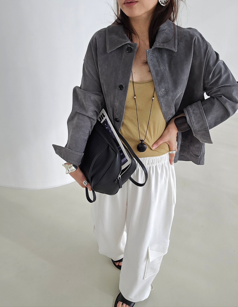 J SHOP東大門直郵女士新款休閑時尚職業人氣熱賣夾克麂皮J_SHOP夾克