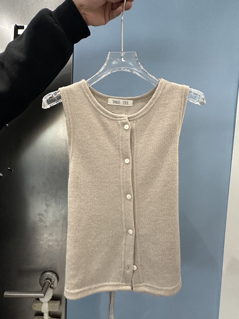 TAKE TEE韓國代購女士新品26春夏時尚職業休閑真品熱賣馬甲TAKE TEE馬甲圖色2