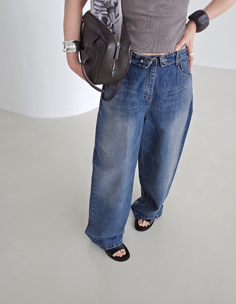 J SHOP韓國直郵女士新款26春夏真品推薦職業人氣牛仔褲復古J_SHOP牛仔褲