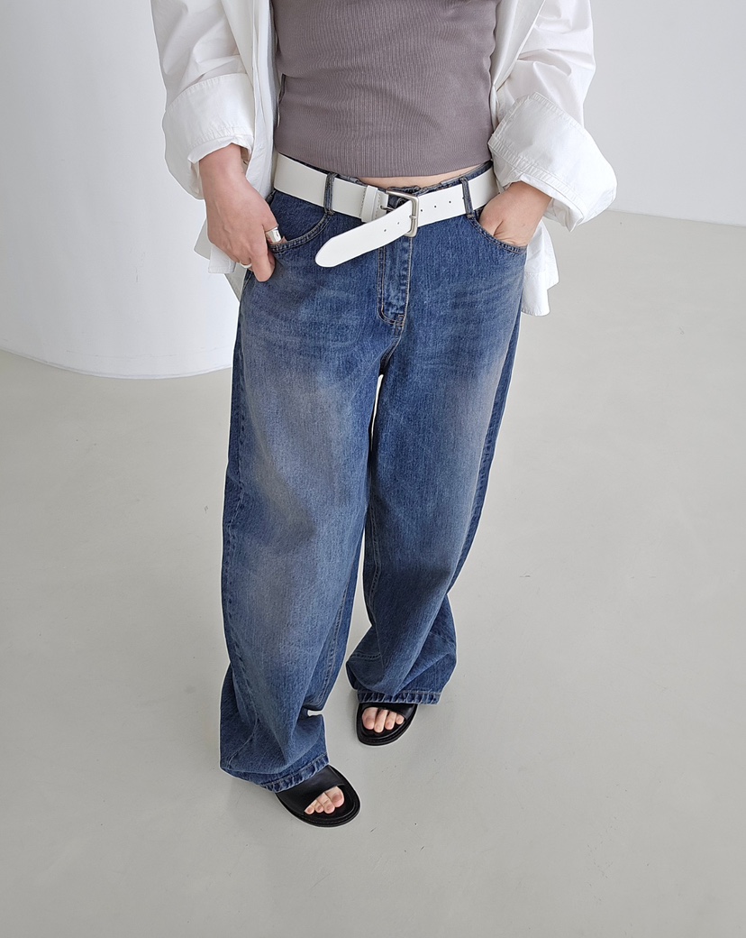 J SHOP韓國直郵女士新款26春夏真品推薦職業人氣牛仔褲復古J_SHOP牛仔褲