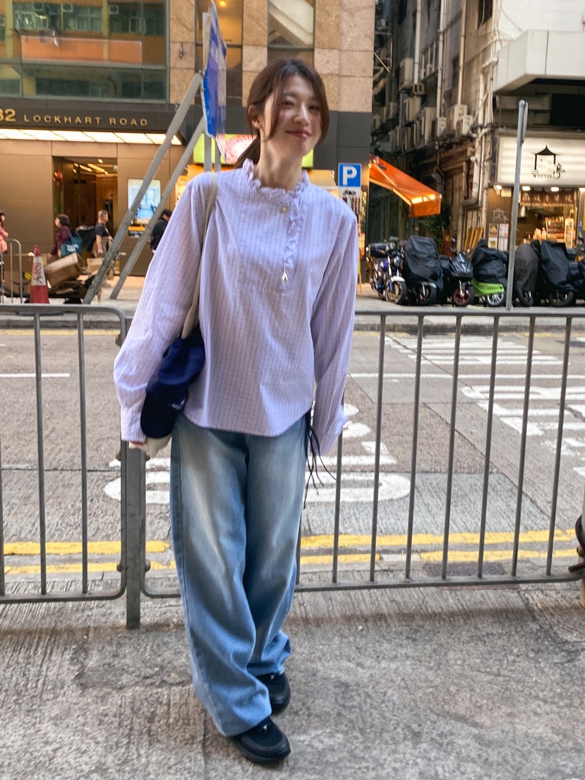 ERUME韓國代購女士新品人氣休閑26春夏職業時尚襯衫蕾絲衫ERUME襯衫/蕾絲衫