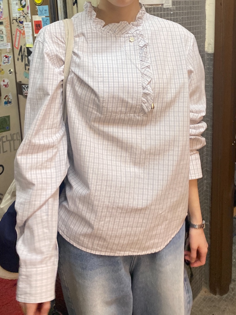 ERUME韓國代購女士新品人氣休閑26春夏職業時尚襯衫蕾絲衫ERUME襯衫/蕾絲衫