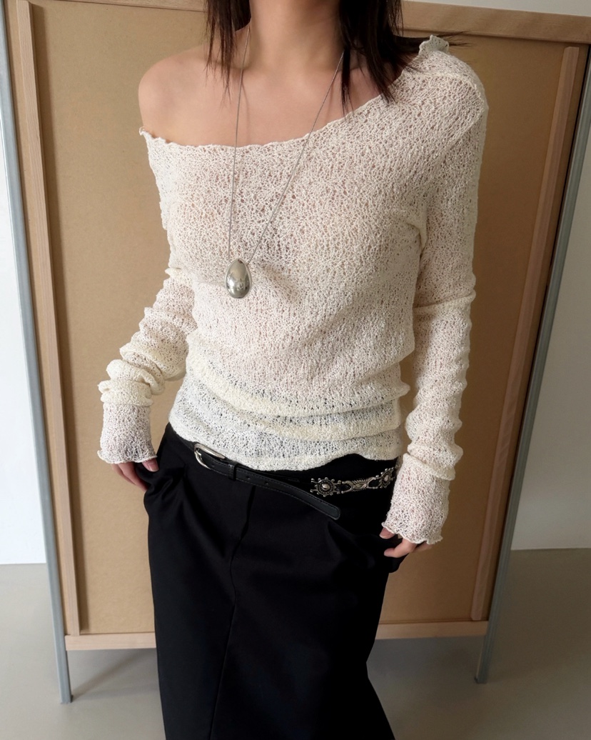 AWESOMESAUCE東大門代購女士新品職業休閑26春夏襯衫蕾絲衫AWESOME SAUCE襯衫/蕾絲衫圖色1