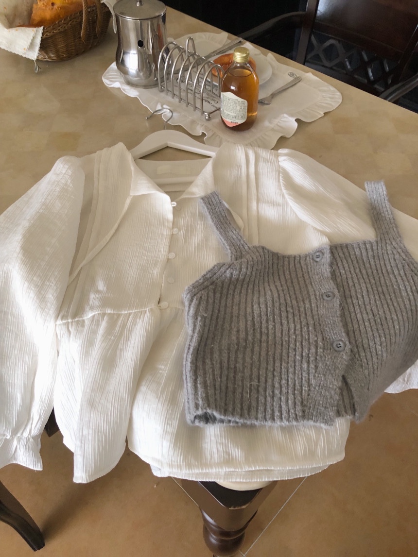 FRILL-T/DADA韓國代購女裝新品推薦26春夏熱賣襯衫蕾絲衫FRILL-T/DADA襯衫/蕾絲衫