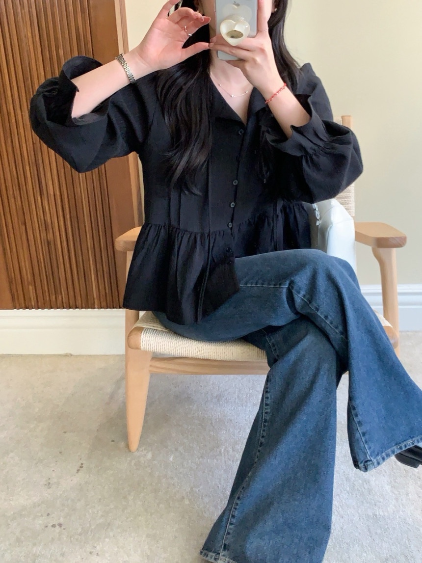 FRILL-T/DADA韓國代購女裝新品推薦26春夏熱賣襯衫蕾絲衫FRILL-T/DADA襯衫/蕾絲衫