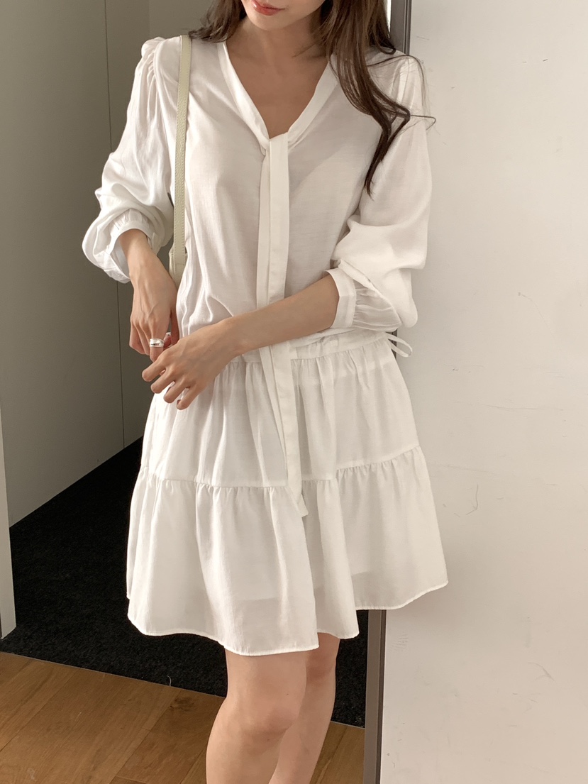 FRILL-T/DADA東大門代購女士新款26春夏真品職業連衣裙FRILL-T/DADA連衣裙