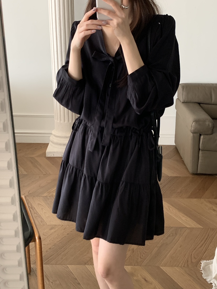 FRILL-T/DADA東大門代購女士新款26春夏真品職業連衣裙FRILL-T/DADA連衣裙