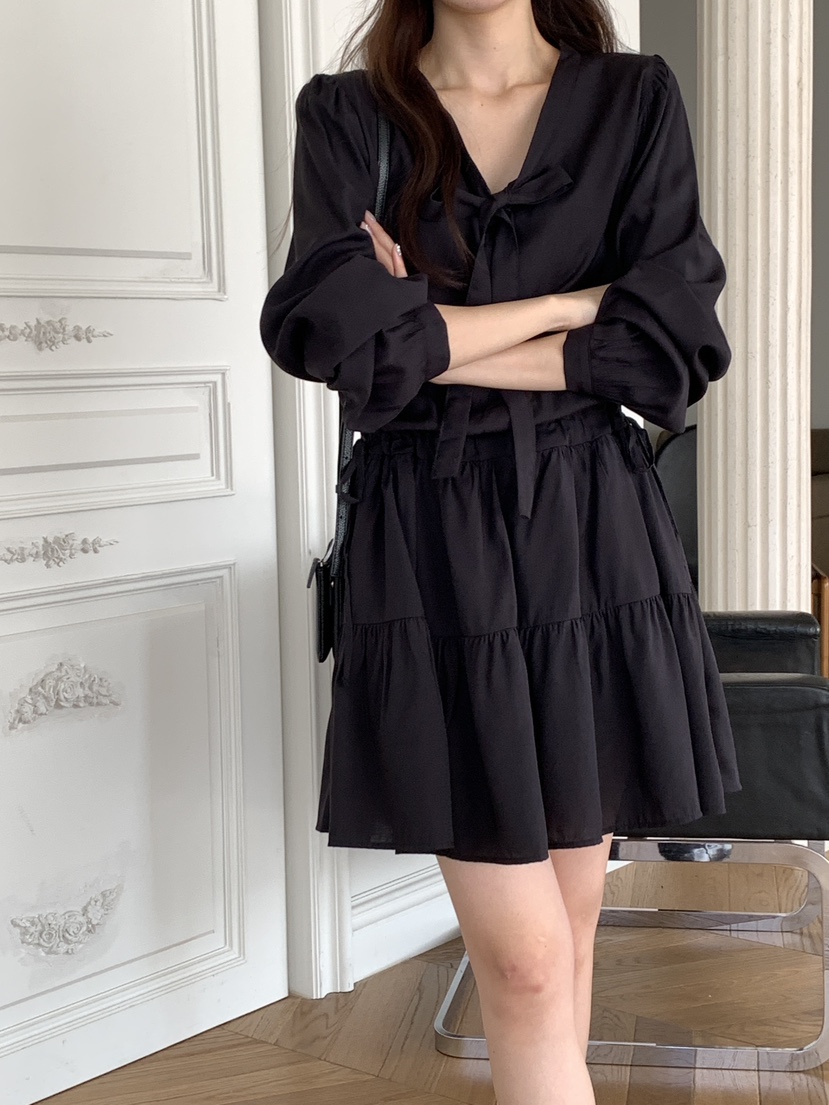 FRILL-T/DADA東大門代購女士新款26春夏真品職業連衣裙FRILL-T/DADA連衣裙