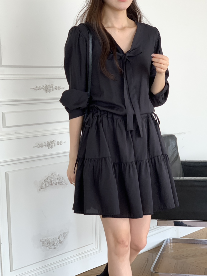 FRILL-T/DADA東大門代購女士新款26春夏真品職業連衣裙FRILL-T/DADA連衣裙