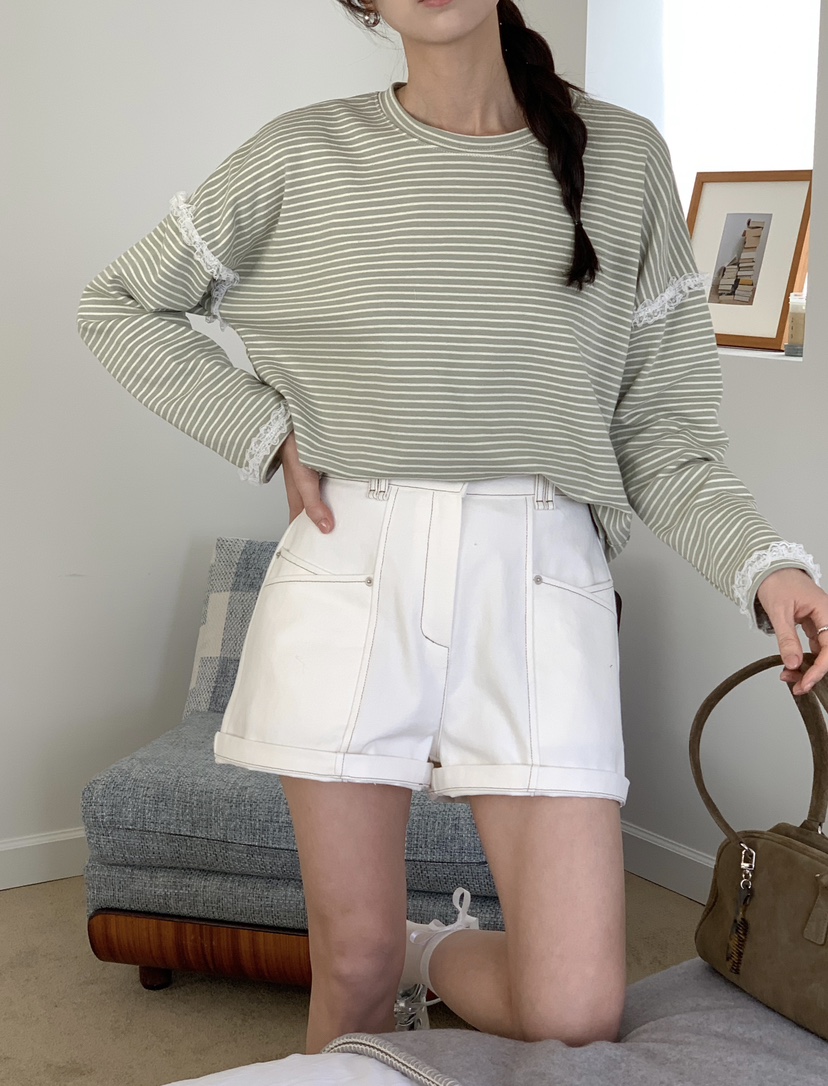 RE:FRESH-L東大門直郵女士新款熱賣職業休閑推薦長袖T恤RE:FRESH長袖T恤