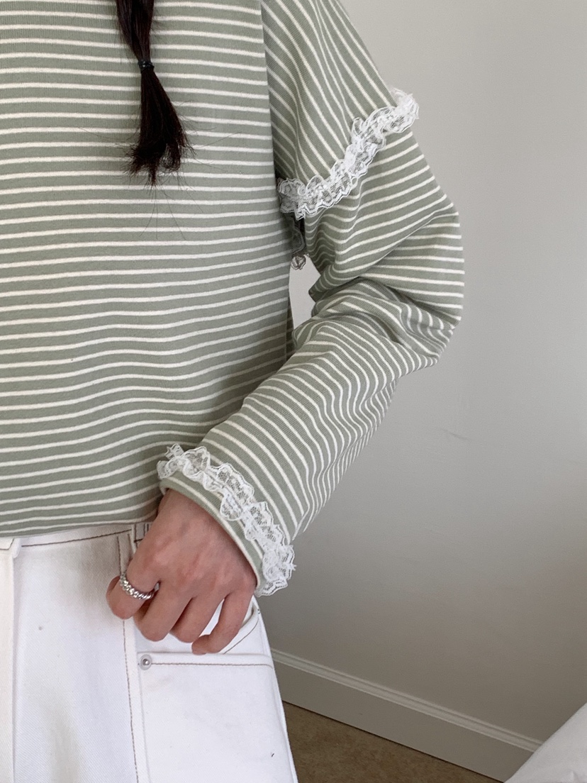 RE:FRESH-L東大門直郵女士新款熱賣職業休閑推薦長袖T恤RE:FRESH長袖T恤