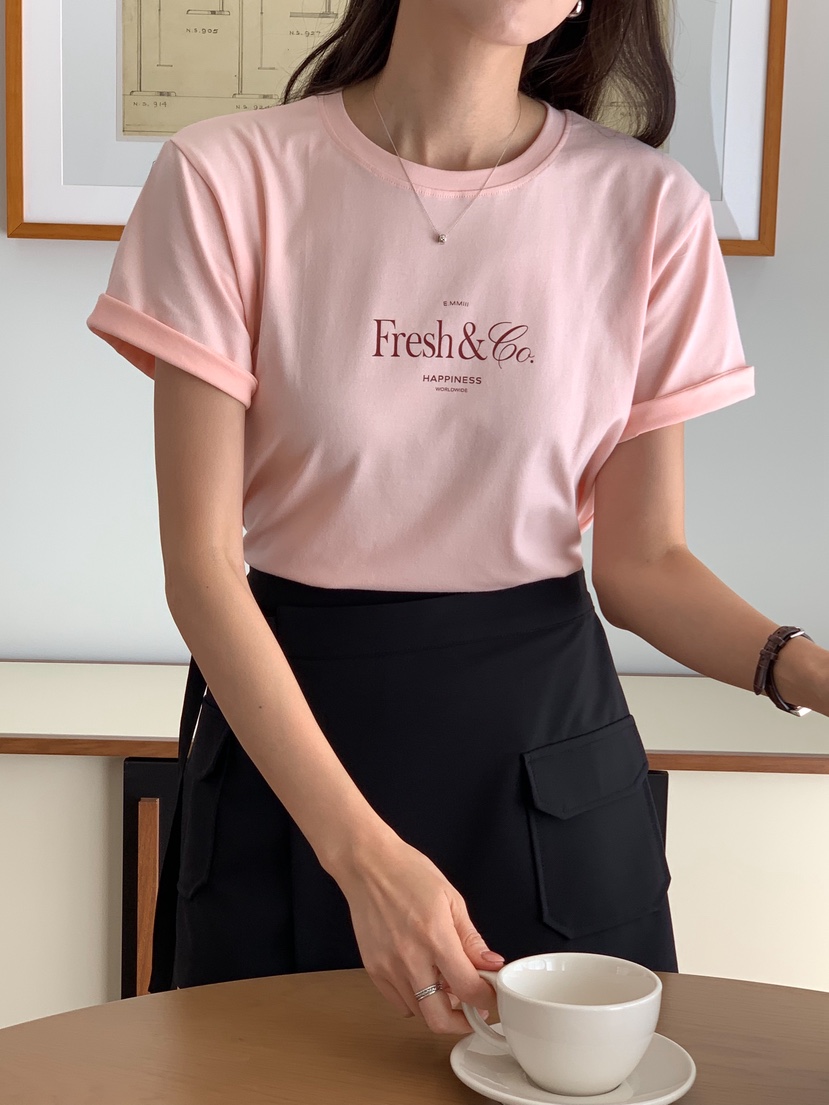 RE:FRESH-L東大門實拍女裝新品推薦26春夏休閑時尚熱賣T恤RE:FRESHT恤
