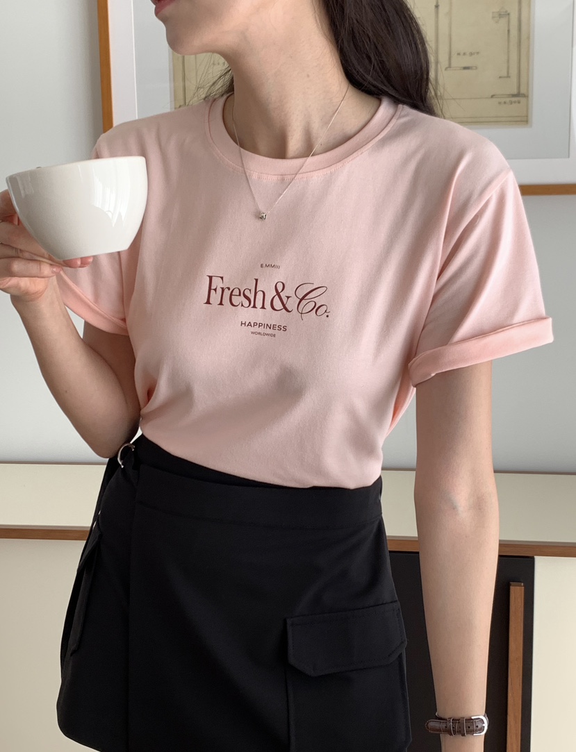 RE:FRESH-L東大門實拍女裝新品推薦26春夏休閑時尚熱賣T恤RE:FRESHT恤