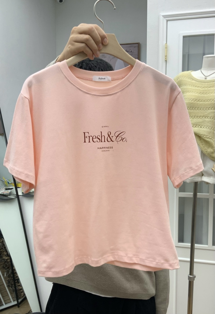 RE:FRESH-L東大門實拍女裝新品推薦26春夏休閑時尚熱賣T恤RE:FRESHT恤圖色3
