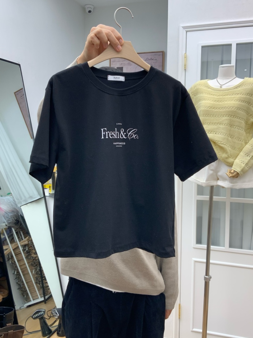 RE:FRESH-L東大門實拍女裝新品推薦26春夏休閑時尚熱賣T恤RE:FRESHT恤圖色4
