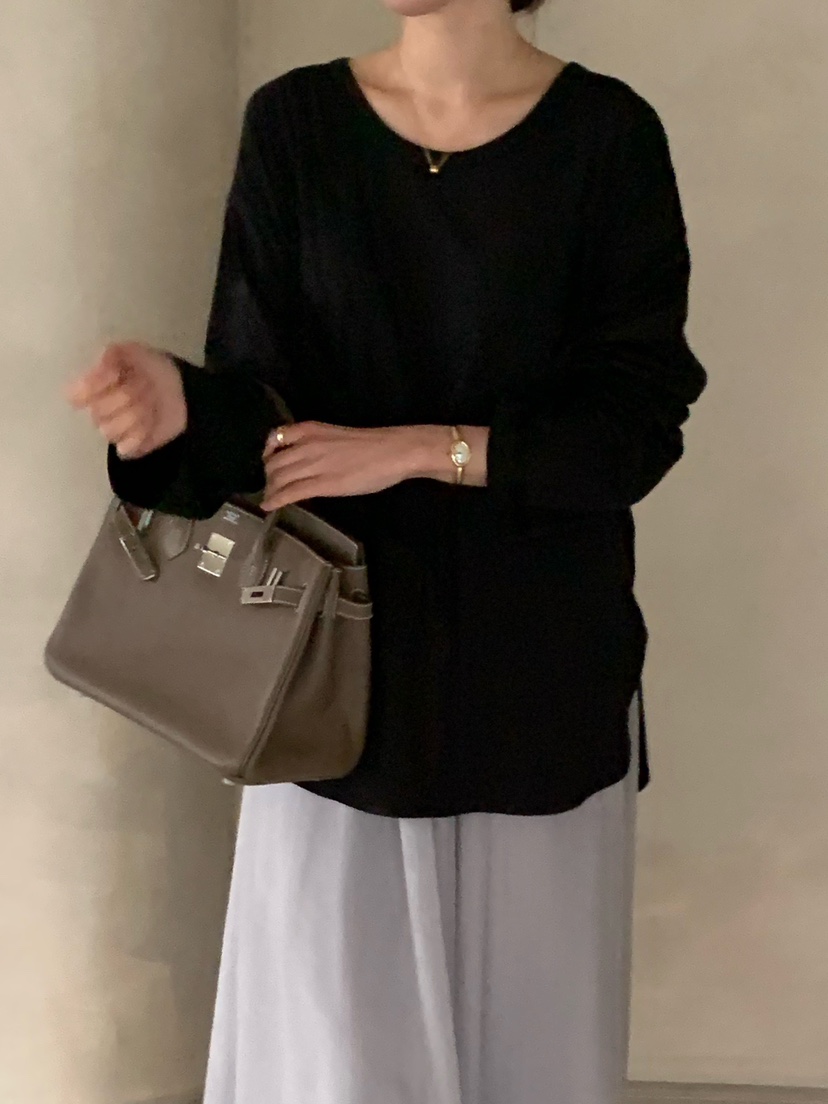 COBALT BLUE東大門直郵女裝新品人氣真品26春夏熱賣長袖T恤COBALT BLUE長袖T恤