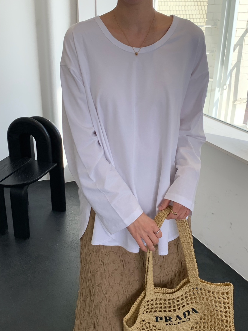 COBALT BLUE東大門直郵女裝新品人氣真品26春夏熱賣長袖T恤COBALT BLUE長袖T恤圖色1