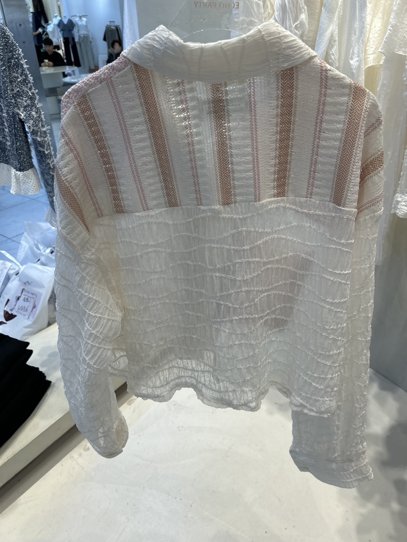 ECHOPARTY韓國代購女裝新款休閑職業26春夏時尚襯衫蕾絲衫ECHOPARTY襯衫/蕾絲衫