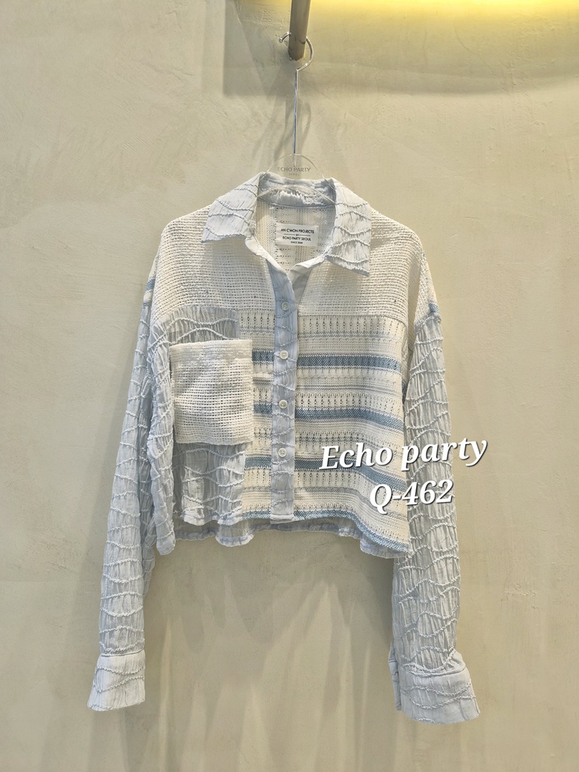 ECHOPARTY韓國代購女裝新款休閑職業26春夏時尚襯衫蕾絲衫ECHOPARTY襯衫/蕾絲衫圖色2