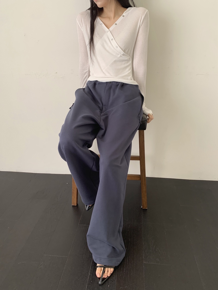 COME OPEN/HAPER東大門直郵女士新款熱賣時尚休閑褲拉鏈COME OPEN/HAPER休閑褲