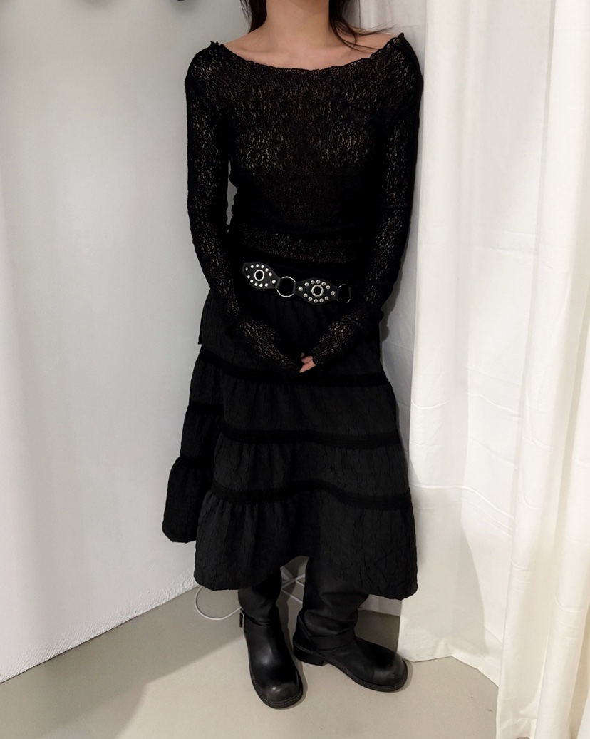 AWESOMESAUCE韓國直郵女裝新款人氣26春夏時尚半身裙中短裙AWESOME SAUCE半身裙/中短裙