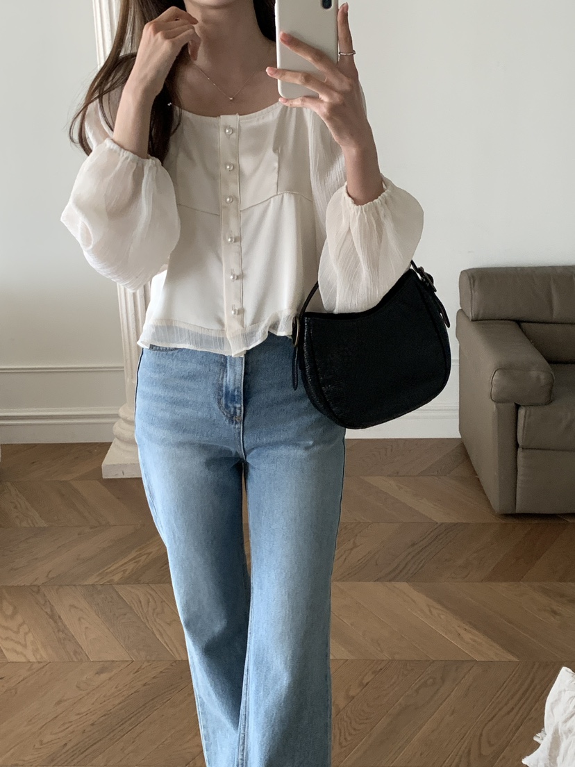 FRILL-T/DADA東大門直郵女裝新款時尚人氣推薦襯衫蕾絲衫FRILL-T/DADA襯衫/蕾絲衫