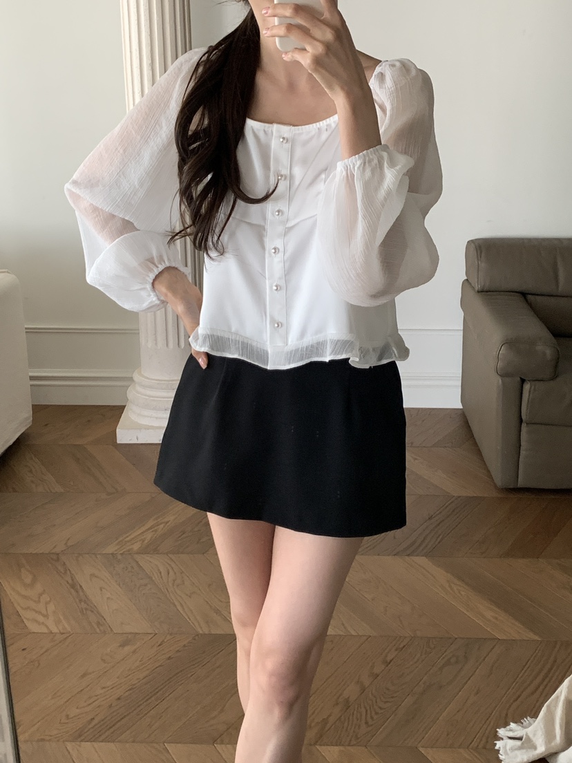 FRILL-T/DADA東大門直郵女裝新款時尚人氣推薦襯衫蕾絲衫FRILL-T/DADA襯衫/蕾絲衫