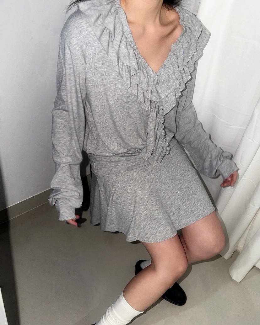 AWESOMESAUCE韓國直郵女裝新品職業時尚人氣連衣裙不含腰帶AWESOME SAUCE連衣裙