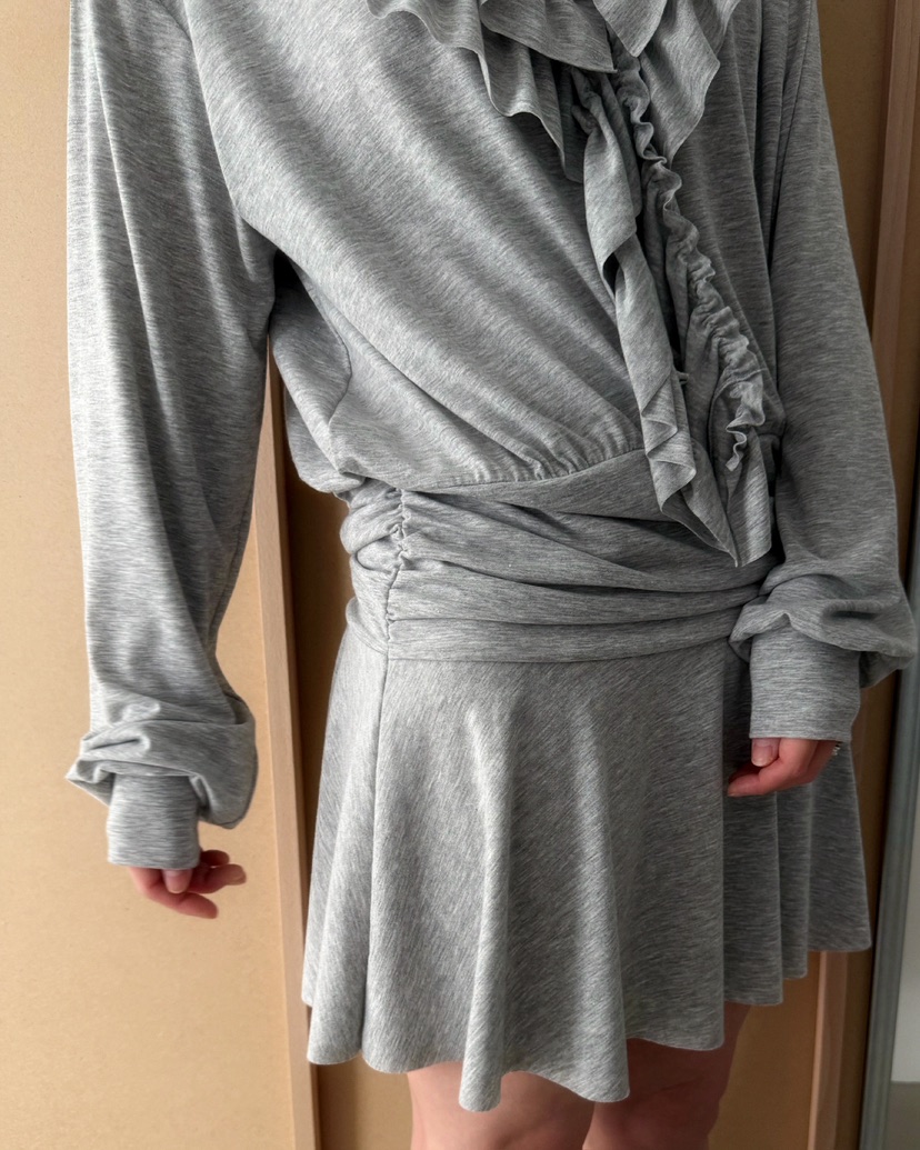 AWESOMESAUCE韓國直郵女裝新品職業時尚人氣連衣裙不含腰帶AWESOME SAUCE連衣裙