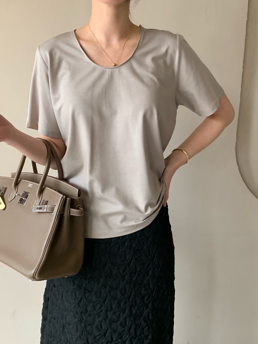 COBALT BLUE東大門實拍女裝新款推薦26春夏職業熱賣休閑T恤COBALT BLUET恤