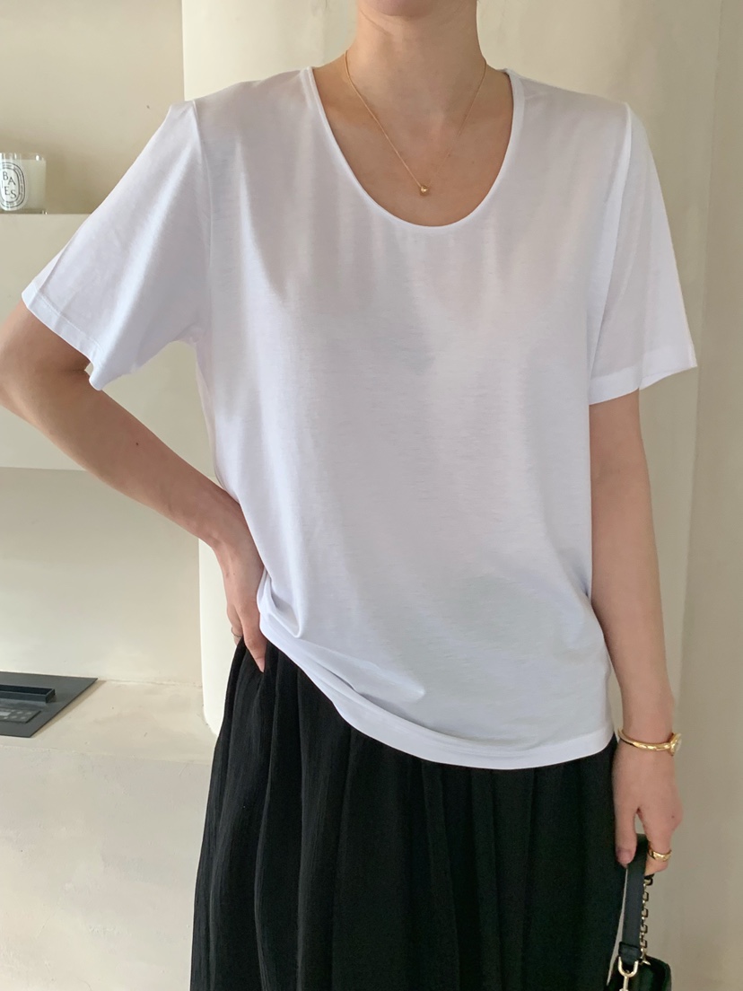 COBALT BLUE東大門實拍女裝新款推薦26春夏職業熱賣休閑T恤COBALT BLUET恤圖色1