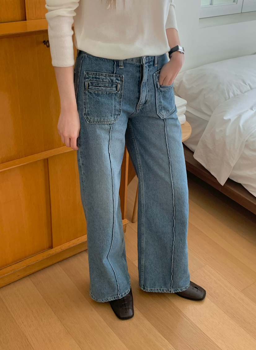 LEGACY韓國直郵女裝新品推薦休閑26春夏時尚熱賣牛仔褲口袋LEGACY牛仔褲