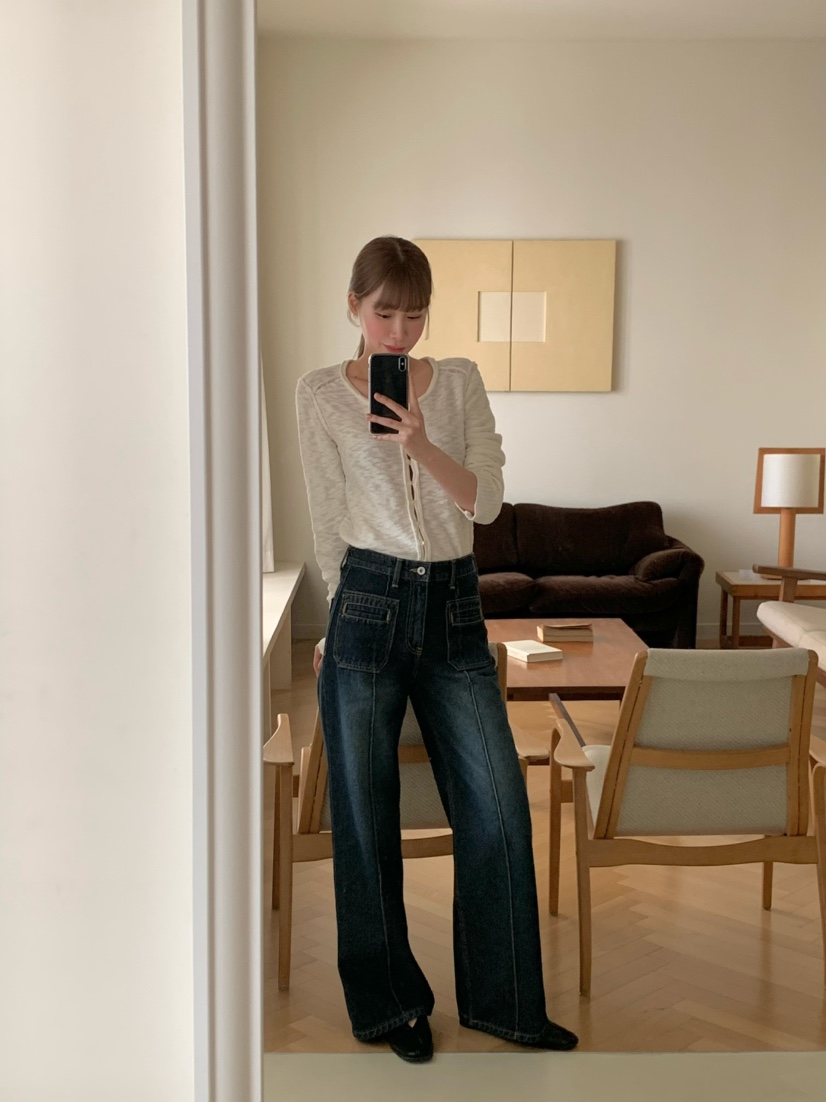 LEGACY韓國直郵女裝新品推薦休閑26春夏時尚熱賣牛仔褲口袋LEGACY牛仔褲