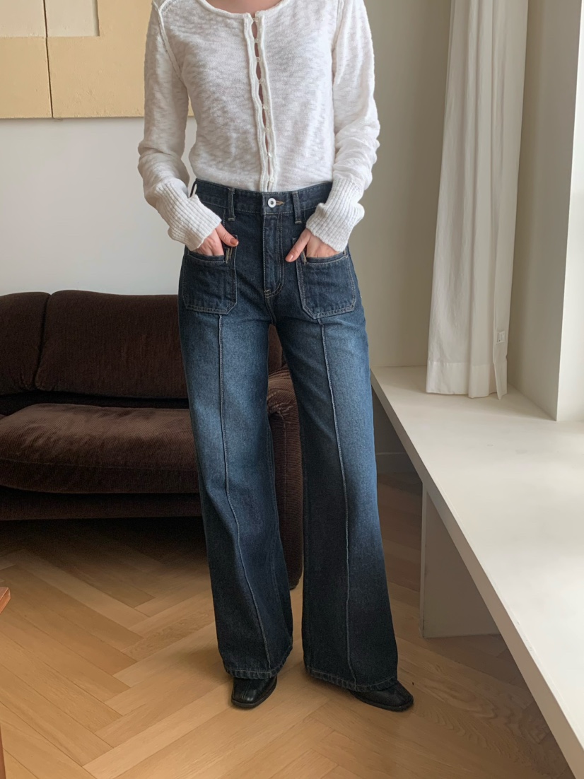 LEGACY韓國直郵女裝新品推薦休閑26春夏時尚熱賣牛仔褲口袋LEGACY牛仔褲