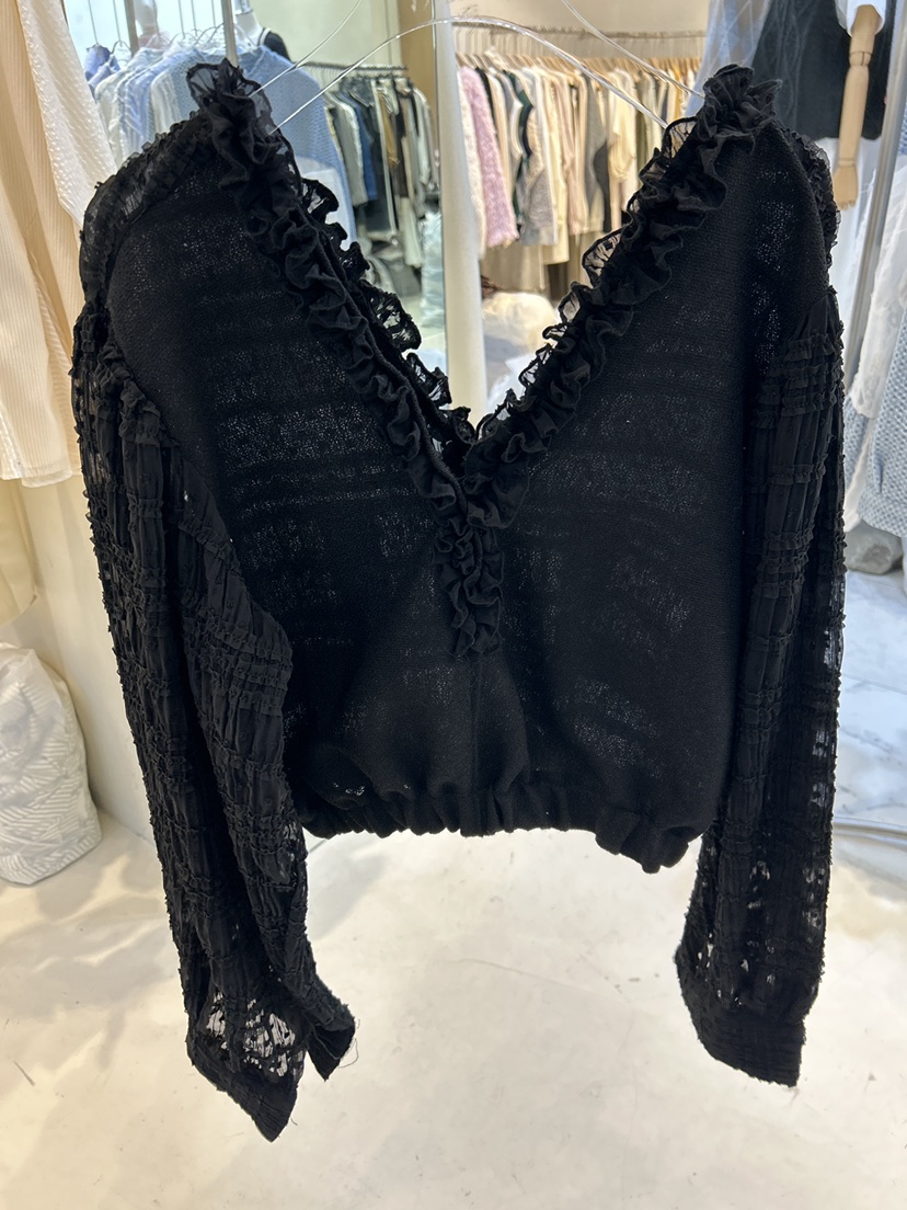 ECHOPARTY東大門實拍女士新款26春夏熱賣時尚推薦襯衫蕾絲衫ECHOPARTY襯衫/蕾絲衫