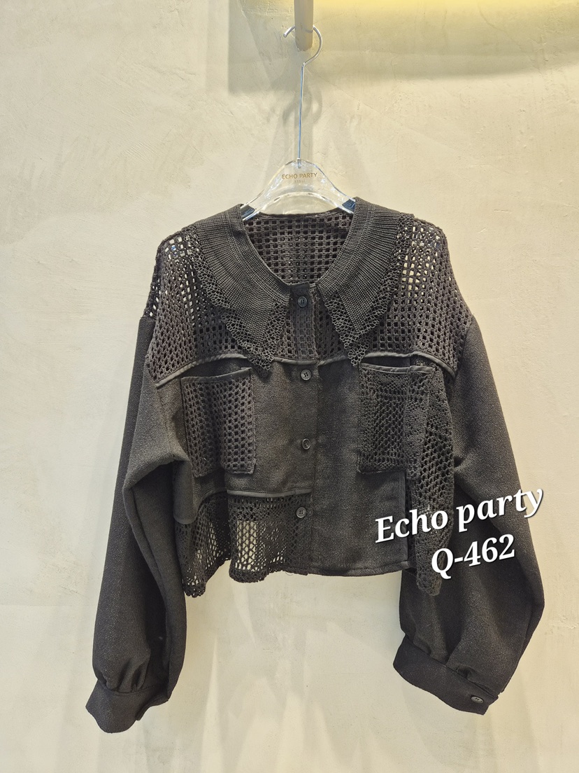 ECHOPARTY東大門直郵女裝新品26春夏人氣休閑職業襯衫蕾絲衫ECHOPARTY襯衫/蕾絲衫圖色2