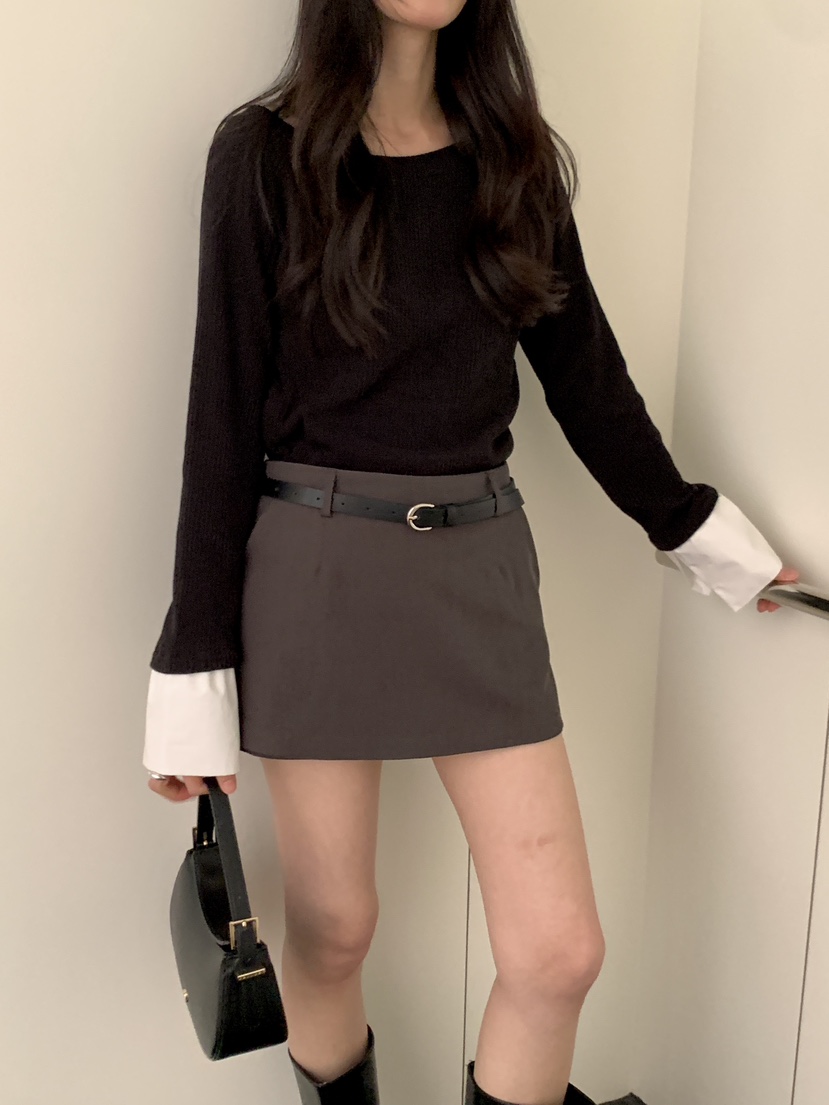 FRILL-T/DADA東大門實拍女士新款職業時尚裙褲不含腰帶FRILL-T/DADA裙褲