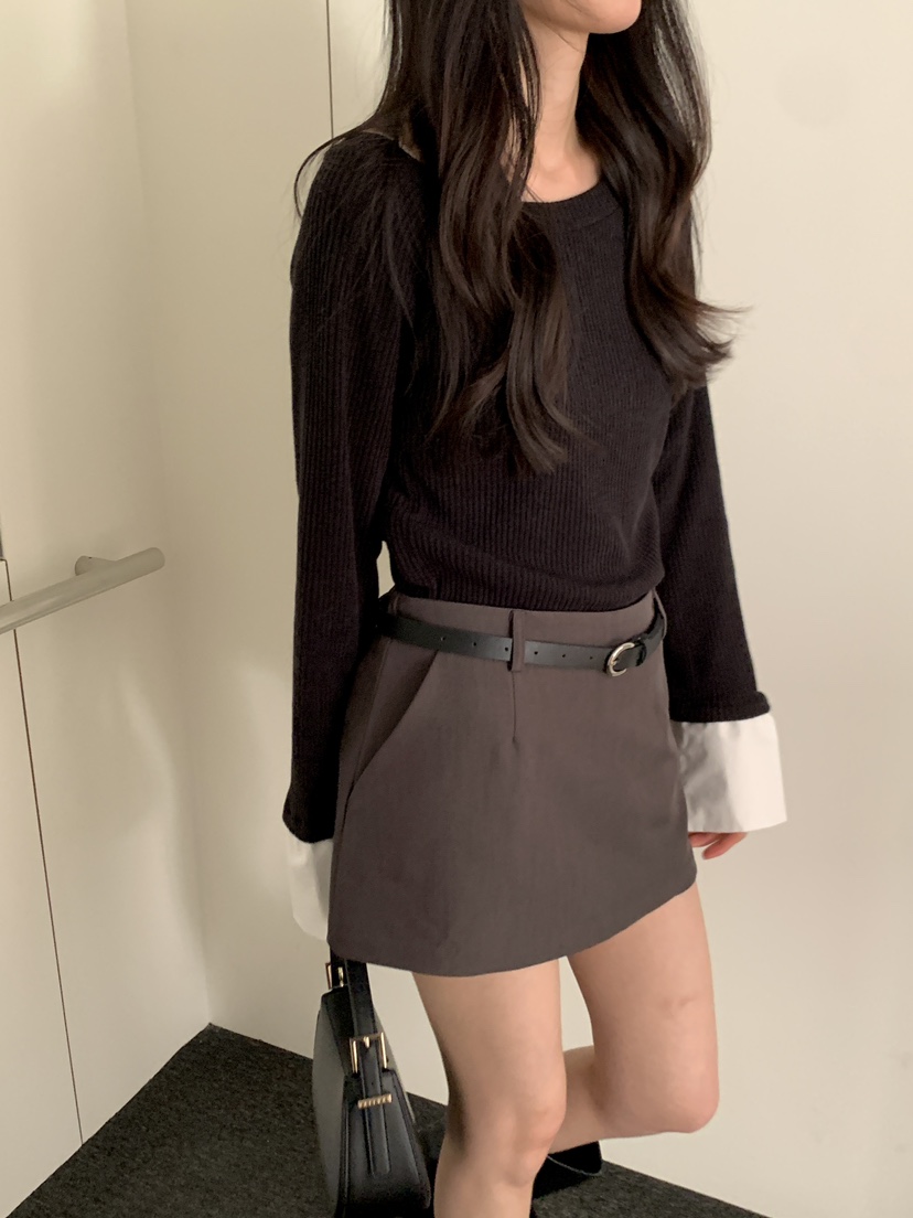 FRILL-T/DADA東大門實拍女士新款職業時尚裙褲不含腰帶FRILL-T/DADA裙褲