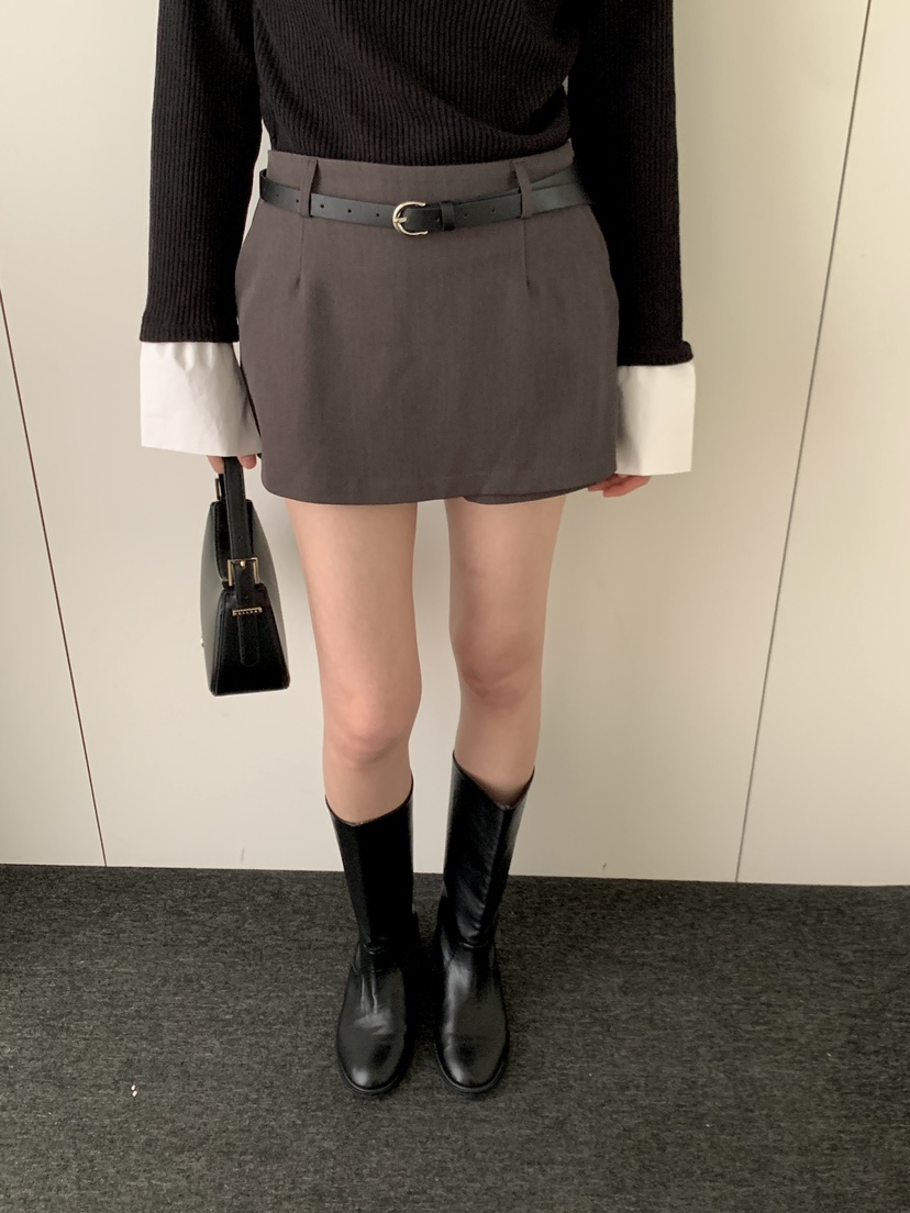 FRILL-T/DADA東大門實拍女士新款職業時尚裙褲不含腰帶FRILL-T/DADA裙褲圖色2