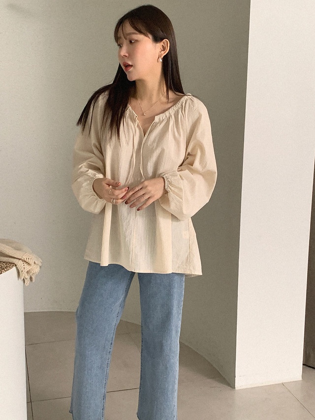 FRILL-T/DADA韓國直郵女裝新款26春夏真品休閑襯衫蕾絲衫FRILL-T/DADA襯衫/蕾絲衫