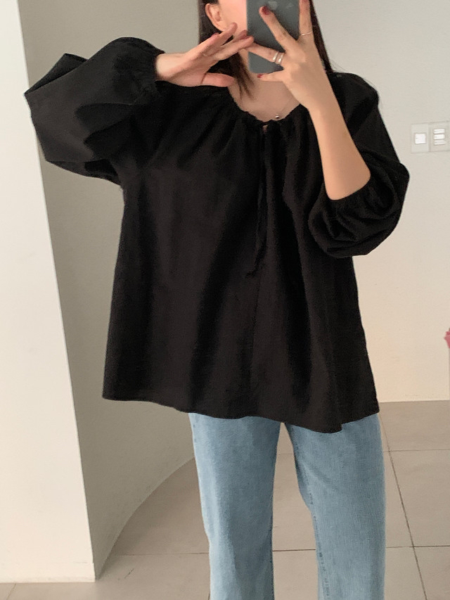 FRILL-T/DADA韓國直郵女裝新款26春夏真品休閑襯衫蕾絲衫FRILL-T/DADA襯衫/蕾絲衫圖色2