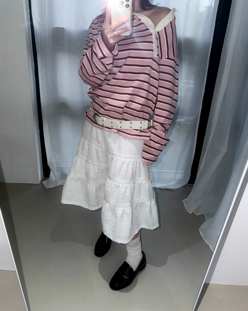 AWESOMESAUCE東大門直郵女士新款熱賣真品長袖T恤不含腰帶AWESOME SAUCE長袖T恤