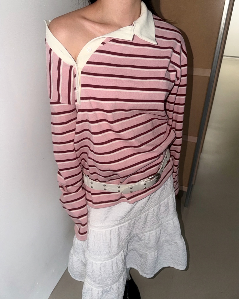 AWESOMESAUCE東大門直郵女士新款熱賣真品長袖T恤不含腰帶AWESOME SAUCE長袖T恤