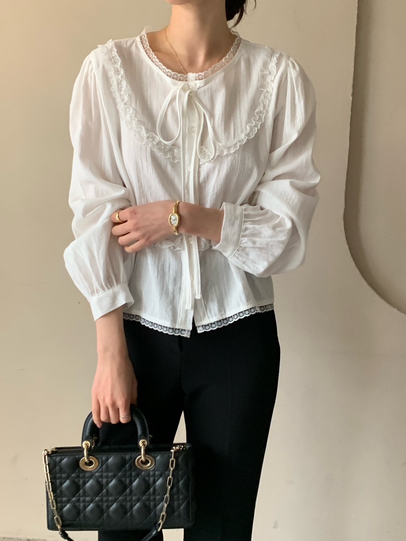 COBALT BLUE東大門實拍女裝新款真品推薦熱賣襯衫蕾絲衫COBALT BLUE襯衫/蕾絲衫