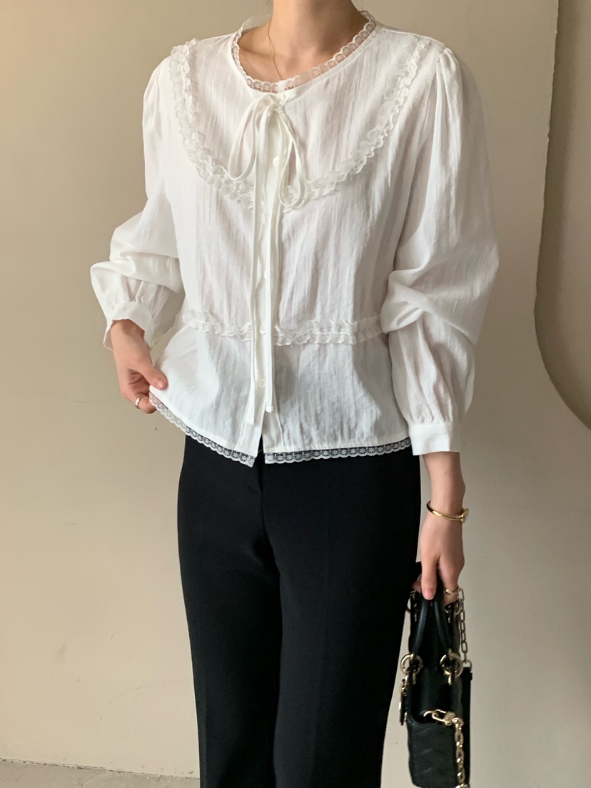 COBALT BLUE東大門實拍女裝新款真品推薦熱賣襯衫蕾絲衫COBALT BLUE襯衫/蕾絲衫