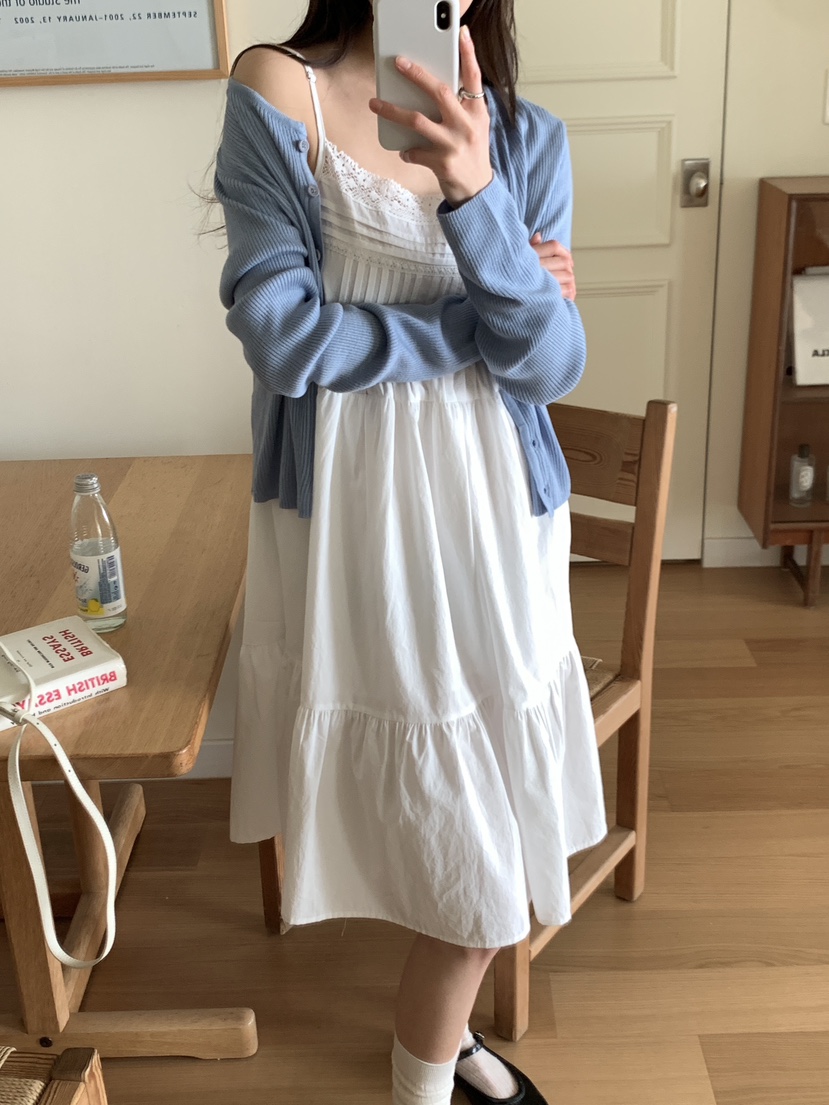 FRILL-T/DADA東大門實拍女士新款人氣真品熱賣休閑連衣裙FRILL-T/DADA連衣裙